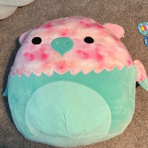 Squishmallows Pink and Teal Stuffed Animal